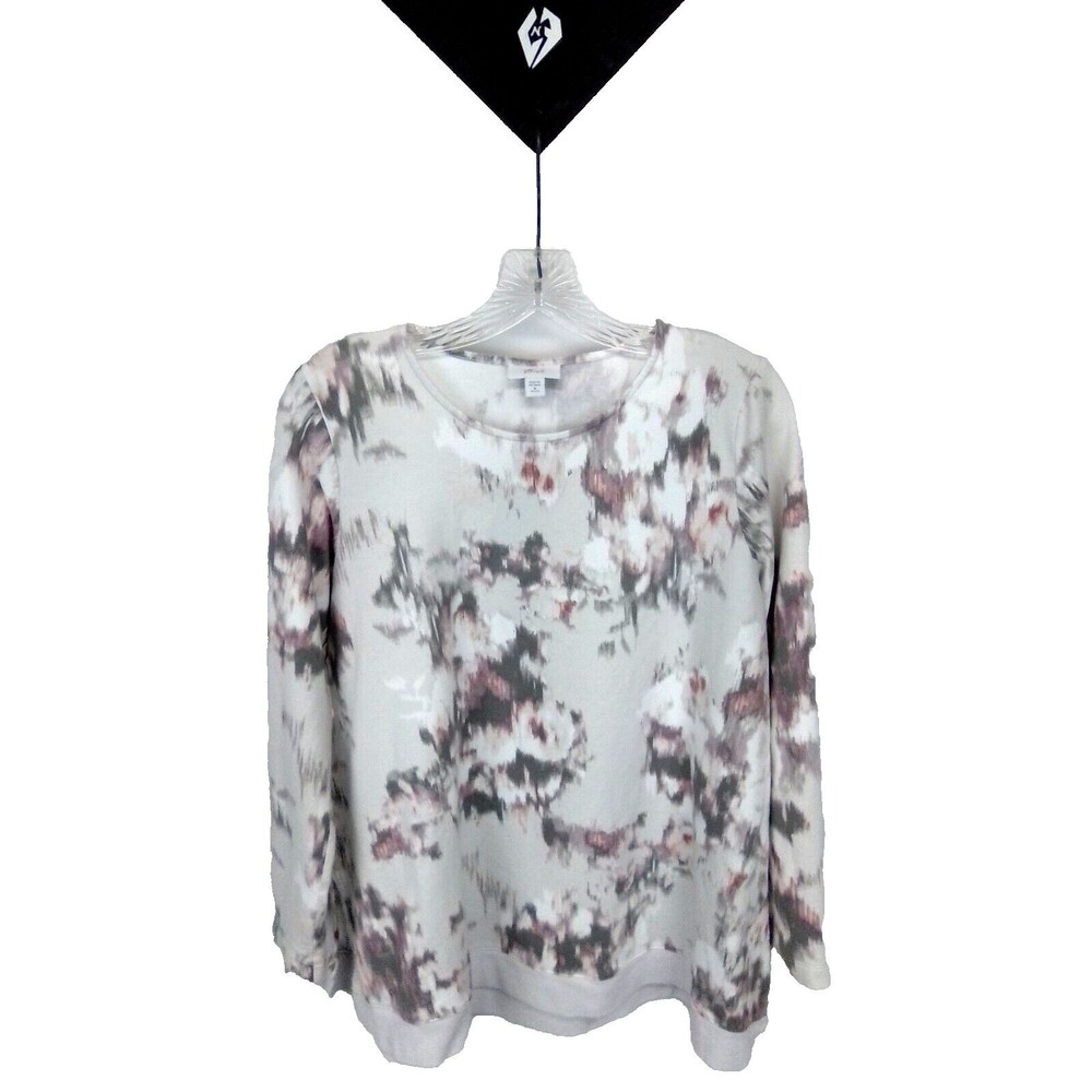 Pure Jill Women's Tunic Multi-Colored Tie-Dye Long Sleeve Size Medium